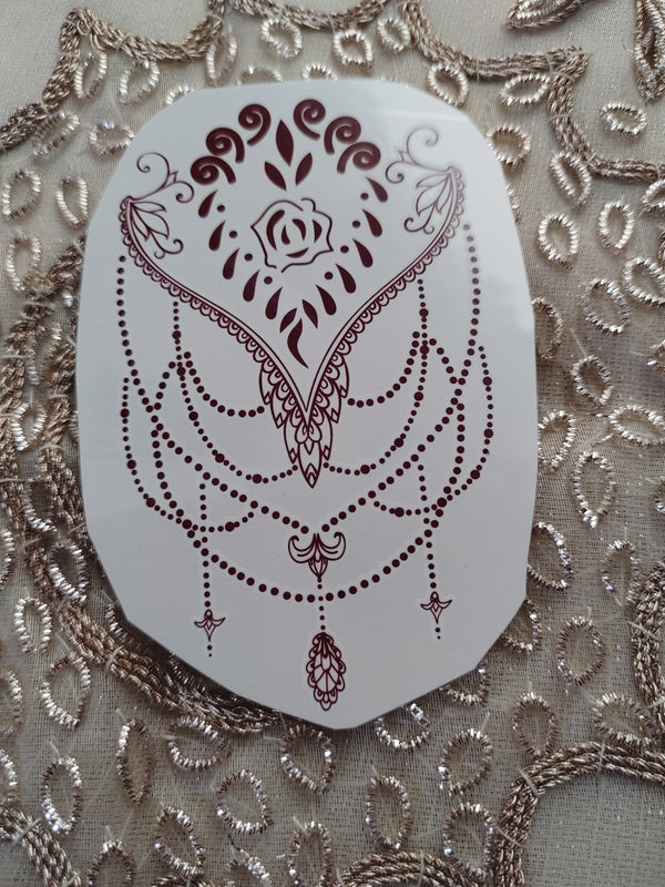 DIY Flower Bracelet Tattoo Transfer